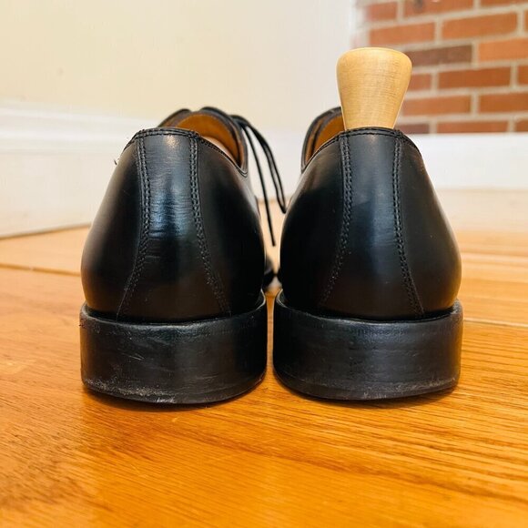Salvatore Ferragamo Black Leather Cap Toe Oxford Dress Shoes US 9 Made in Italy main image 10